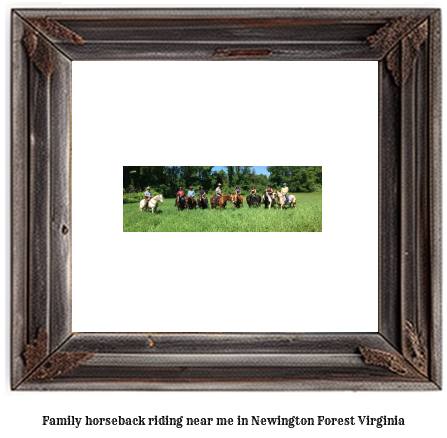 family horseback riding near me in Newington Forest, Virginia